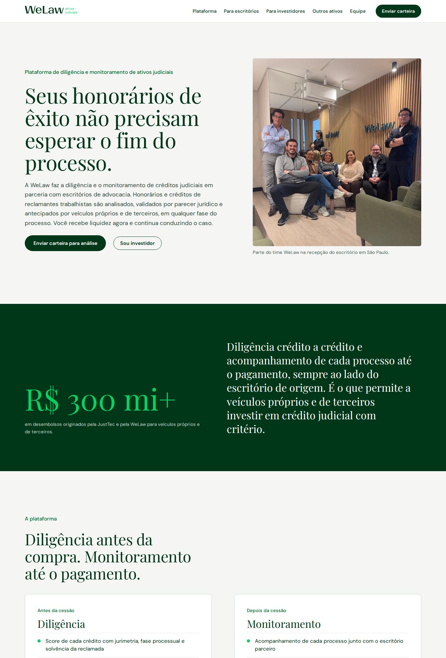 Equipe WeLaw no escritório